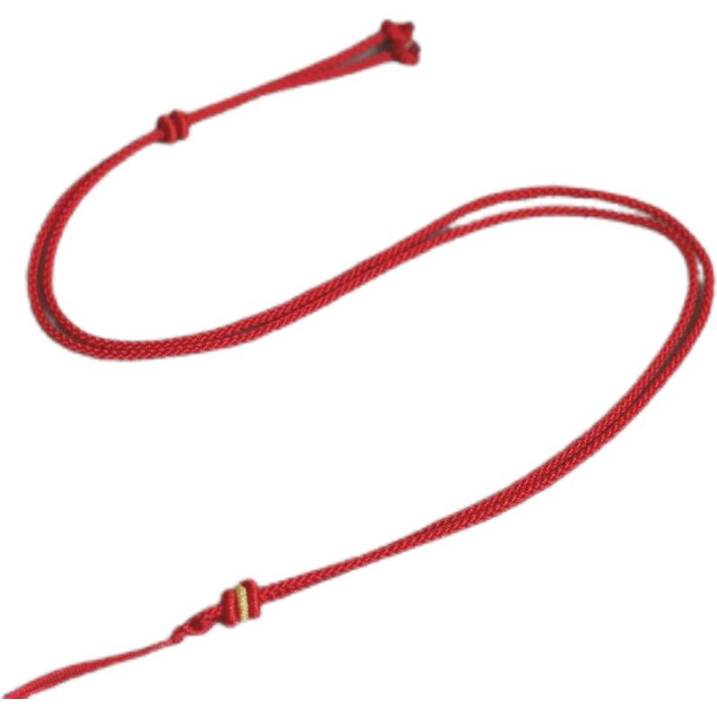 Corda Regolabile per Collana con Ciondolo in Giada Intrecciata a Mano, Stile Minimalista, Opzioni Multicolore