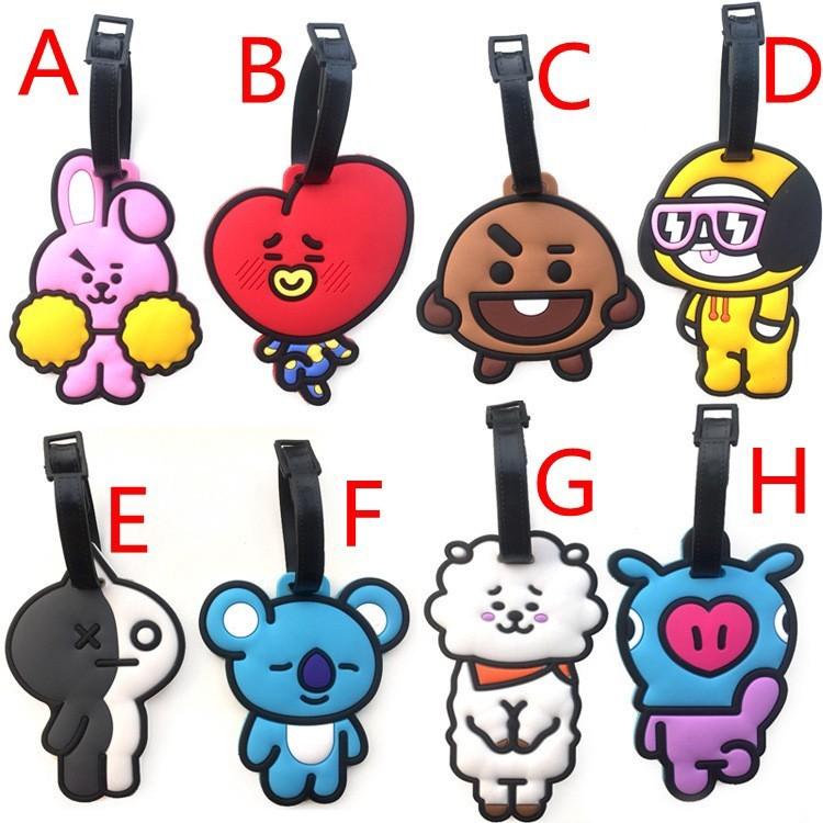 Kpop Boys Bangtan Bts Bt21 Tata Chimmy Cooky Rj Koya Mang Shooky Tag Luggage