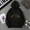 Rose Butterfly Impossible Letter Graphic Print Women Sweatshirt Fashion Hooded Loose Casual Hoodies Fleece Soft Clothing