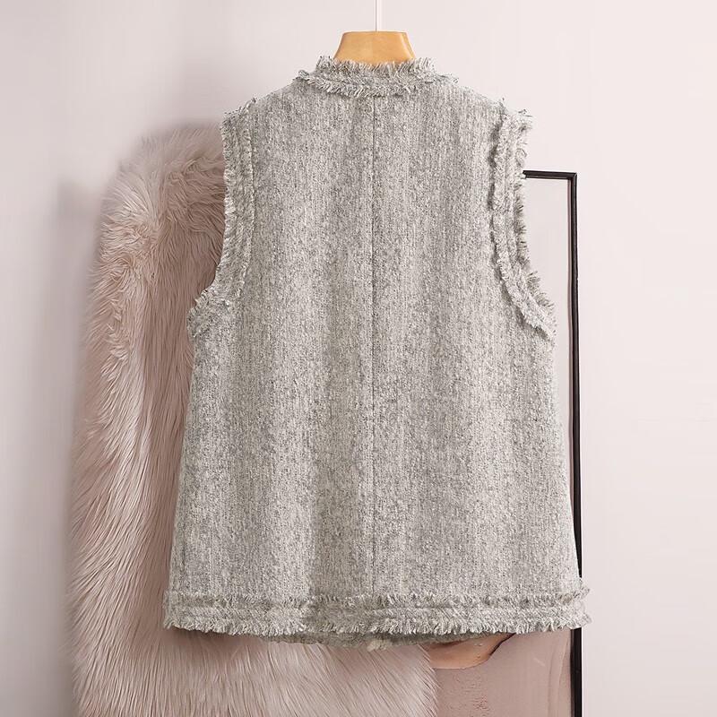 Women's Retro Wool Blend V-Neck Vest