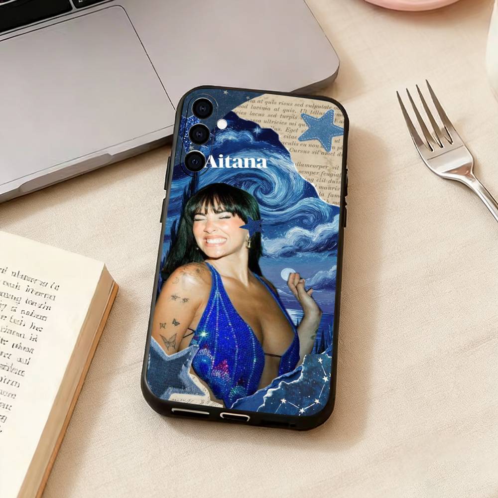 Sängerin A-Aitana Handyhülle Für Samsung Galaxy A73,A72,A71,A70,A53,A52,A51,Andere Weiche Schwarze Hülle