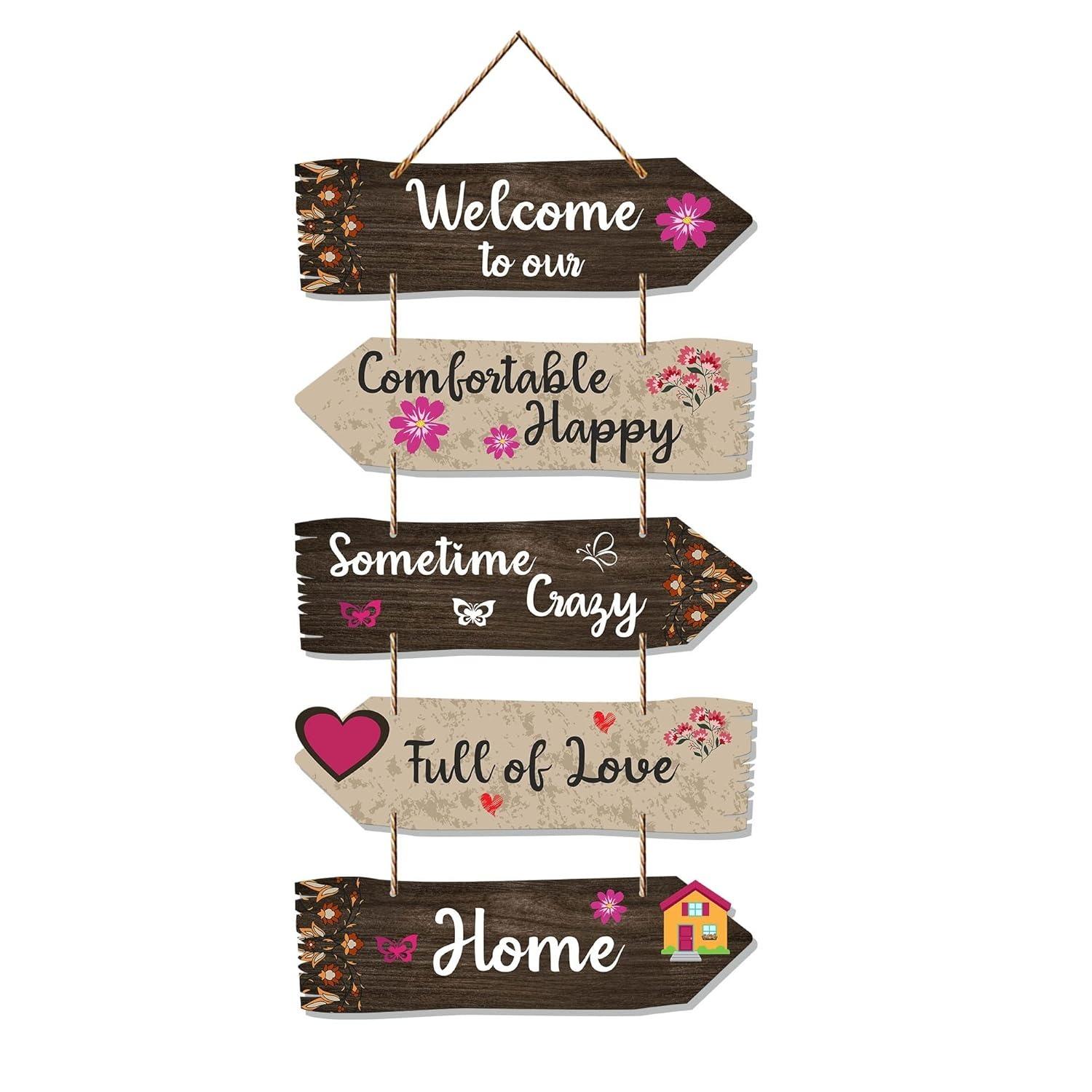 

Home Quotes Decorative Wall Mdf Wooden Hanging For Living Room | Handcrafted Art | Mdf | Paintings | Quote | Gifts Onesize