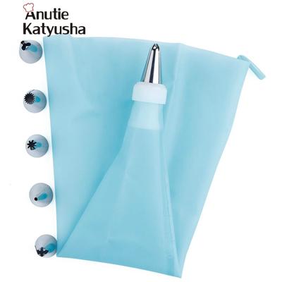 TPU 8 Pcs/set Stainless Steel Nozzles Icing Piping Cream Pastry Bag Cream Coupler DIY Decorating