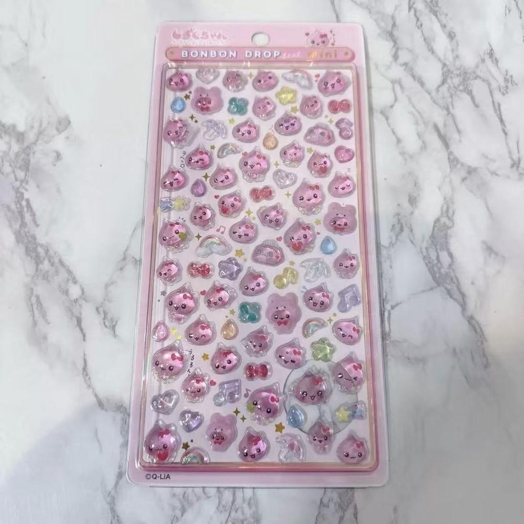 2026 Little Water Drop Sauce Mini Three Dimensional Stickers Embossed 3D Cartoon Stickers Decorative Solid Waterproof Stickers