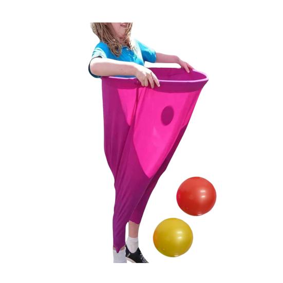 

Игра во дворе Бабушкины штаны с 2 прыгучими мячами, ловля мяча на улице, гигантские штаны, для детей, взрослых, семейного воссоединения, тимбилдинга, вечеринки красный