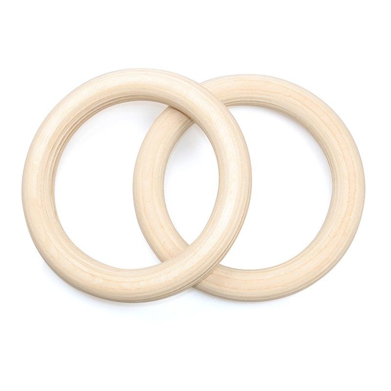 Oem Fitness Adjustable Strap Core Strength Exercise Indoor Gymnastics Birch Wood Pulling Fitness Circle