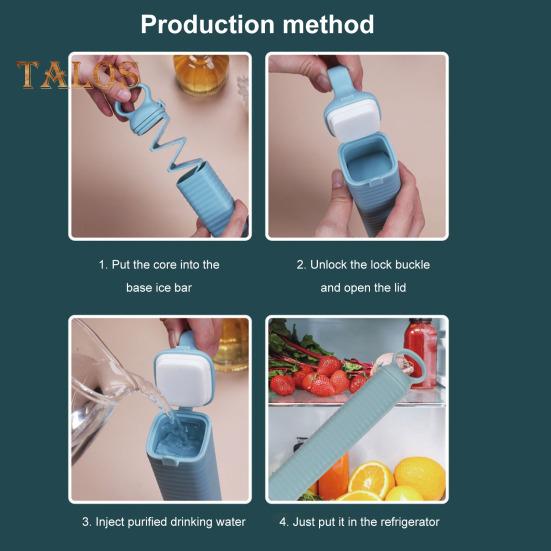 Συρόμενη Παγοθήκη Φορητό Τριγωνικό Παγοδοχείο Μπαρ Εύκολη Αποδέσμευση Χωρίς BPA Καλοκαίρι Ψυγείο Κοκτέιλ Ουίσκι Παγομηχανή Καλούπι Κουζινικά Είδη