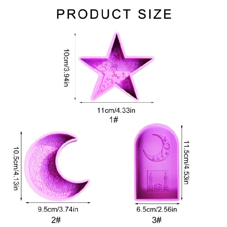 Star Moon Silicone Candle Molds Soap Silicone Molds for Making Candle Soap Home Decorations Epoxy Resin Silicone Molds