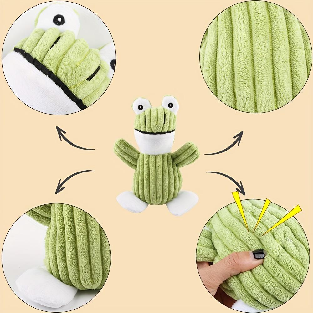 1pc Durable Squeaky Plush Frog Dog Toy - Interactive Chew Toy for Medium Breeds, Christmas, New Year, Birthday, Pets Gifts
