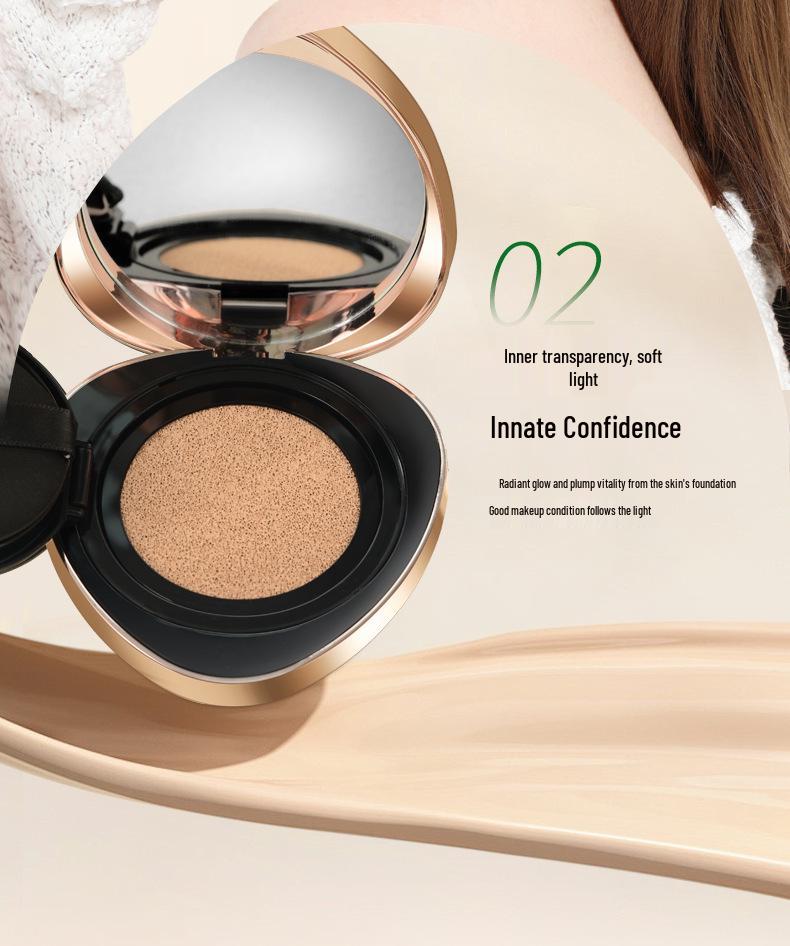 Emerald Hydrating Oil-Control Cushion Cream - Long-Lasting, Waterproof, Sweatproof, No Caking BB Cream.