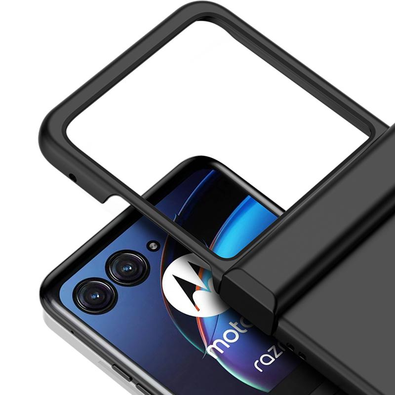 For Motorola Razr 40 Ultra 5G Hard PC Phone Cover Shockproof Hinge Protection Skin-touch Case