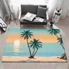 Landscape L Beach Floor Mat Eco Flannel Doormat Non Slip Odorless Indoor Floor Rug Soft Short Plush Home Mat