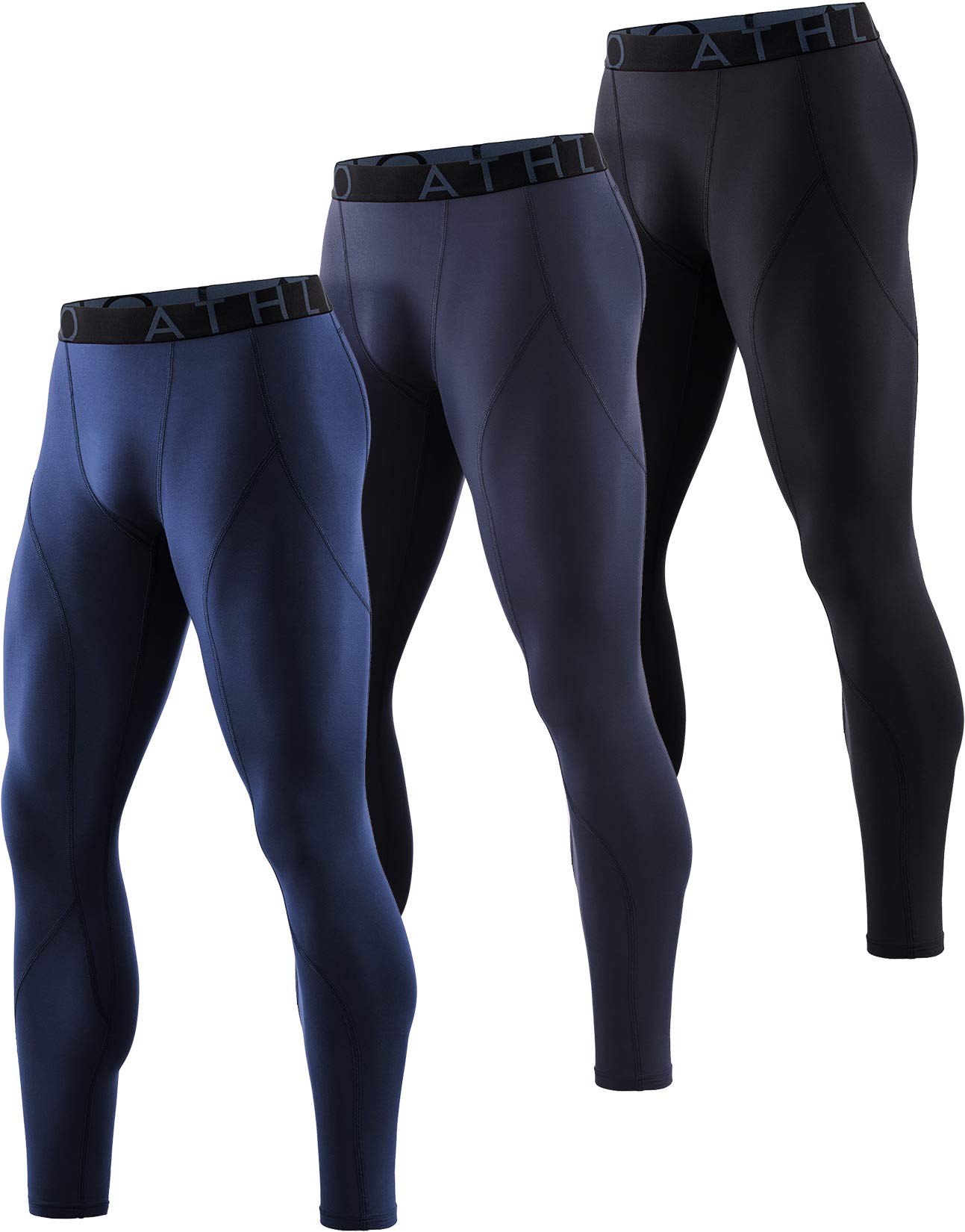 

ATHLIO Компрессионный спортивный зимний комплект для холодной погоды Спортивная компрессия Бег Тренировки Спорт Защита Тепло Мужские тайтсы, Тайтсы, Защита,