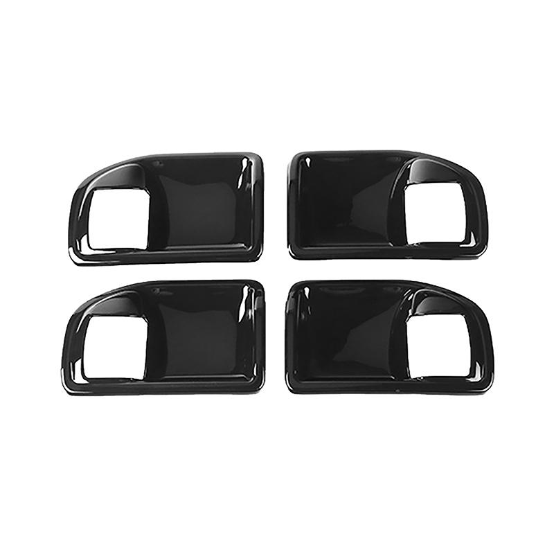 TESIN 4 Door Interior Door Handle Bowl Decoration Cover Trim Stickers for Jeep Wrangler JK 2011-2017 ABS Car Accessories