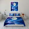 Mystic Fox Under Moonlight Print Soft Comfortable Duvet Cover Bedding Set Included 1*Duvet Cover  2*Pillowcases Luxury Gifts
