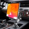 Supporto con Portabicchiere Rotante a 360° Supporto Regolabile per Tablet Supporto Portatile per Telefono Organizer per Auto
