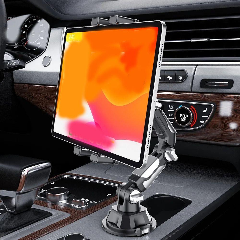 Supporto con Portabicchiere Rotante a 360° Supporto Regolabile per Tablet Supporto Portatile per Telefono Organizer per Auto