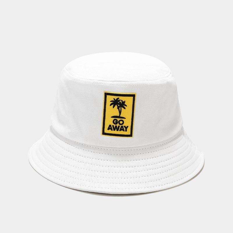 New Men's and Women's Fashion Trend Casual Bucket Hat Go Away Alphabet Basin Hat Student Couple Sun Hat