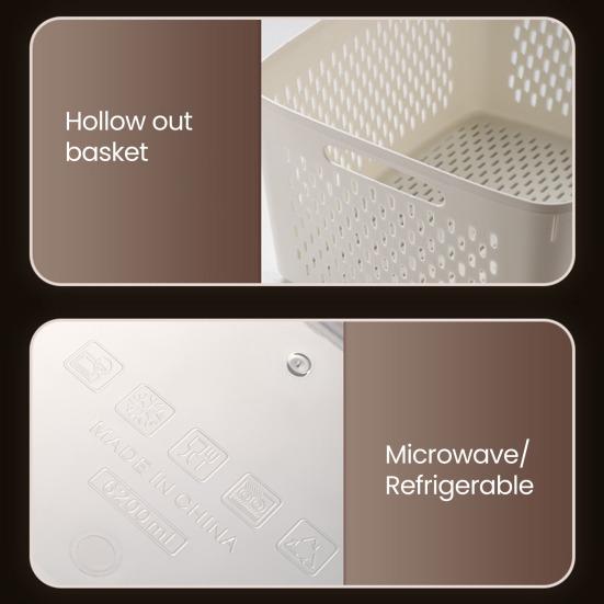 Fruit Storage Boxes for Fridge Leak-proof Produce Containers with Removable Colander And Divider Food Container for Vegetables And Fruits Meal Prep