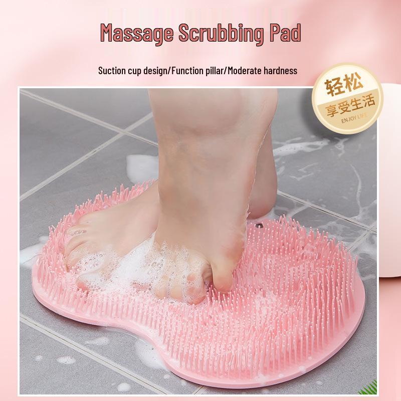 Multifunctional Non-Slip Silicone Bath and Foot Scrubbing Pad
