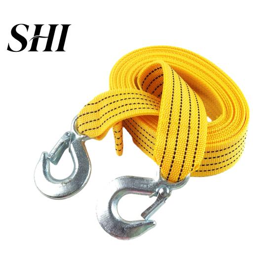 Car Towing Rope Traction Heavy-duty Nylon Durable Rescue Strap Emergency Tow for Vehicles Auto And Stainless Steel 4m