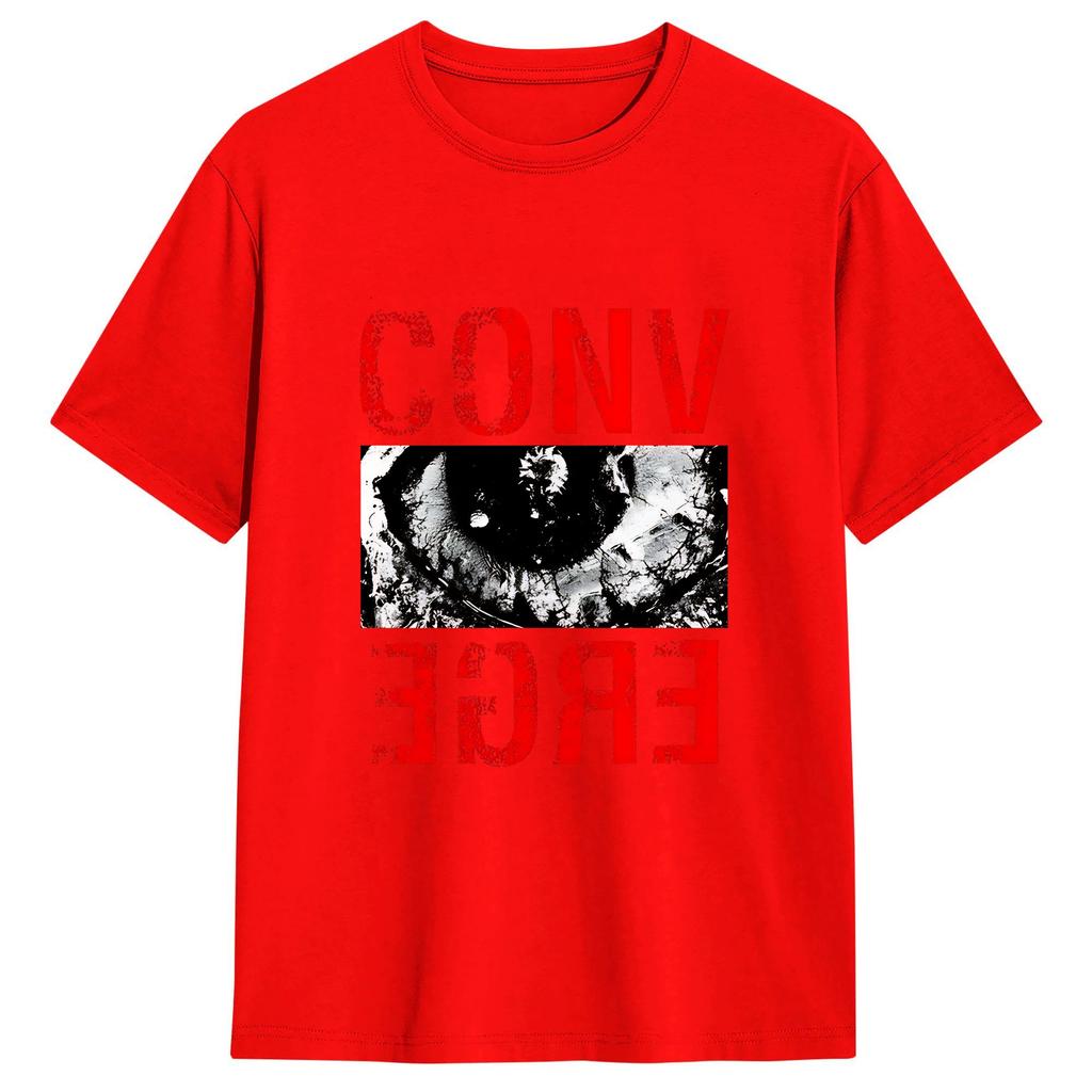 Converge Vintage TShirt Summer 100 Cotton TShirts For Unisexs Popular Pattern Tshirt Short Sleeve Funny Tops