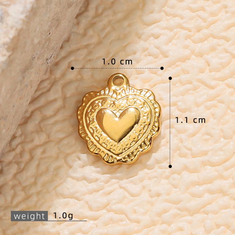 Vergoldete minimalistische Herzohrringe - Rostfreier Stahl Retro-Stil Damenschmuck