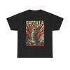 Catzilla Grafik T-Shirt Lustiges Bild Unisex Schweres Baumwoll-T-Shirt Unisex T-Shirt