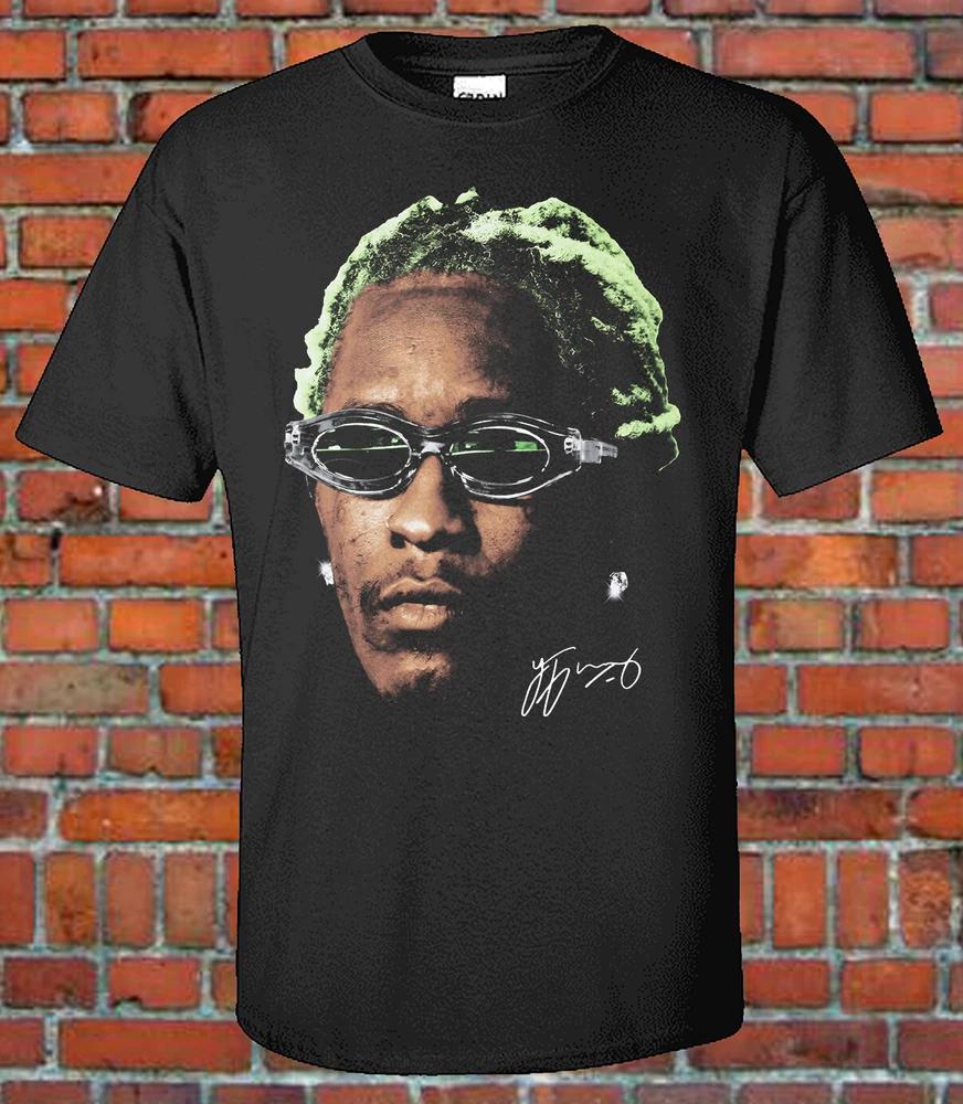 Графическая рэп-футболка Young Thug с большим лицом S