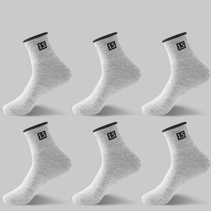 5/10 Paires Chaussettes Homme Haute Qualité Coton Respirant Absorbant la Sueur Chaussettes Mi-Mollet Déodorantes Homme d'Affaires Chaussettes de Sport