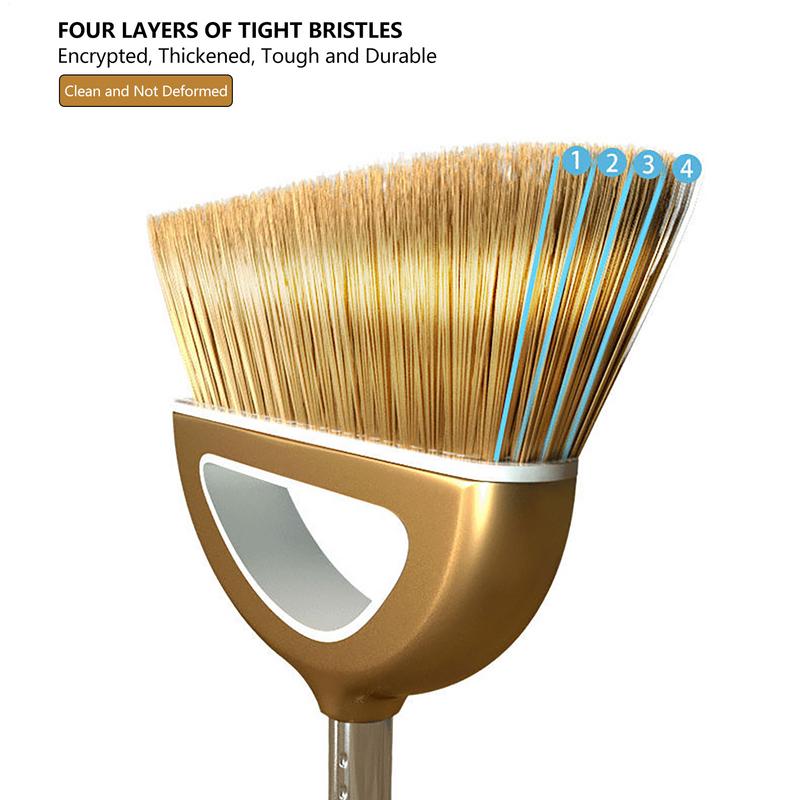 Broom And Dustpan Set With Comb Shape Filter Long Handle Hair Sweepers Two-piece Household Broom Combination Cleaning