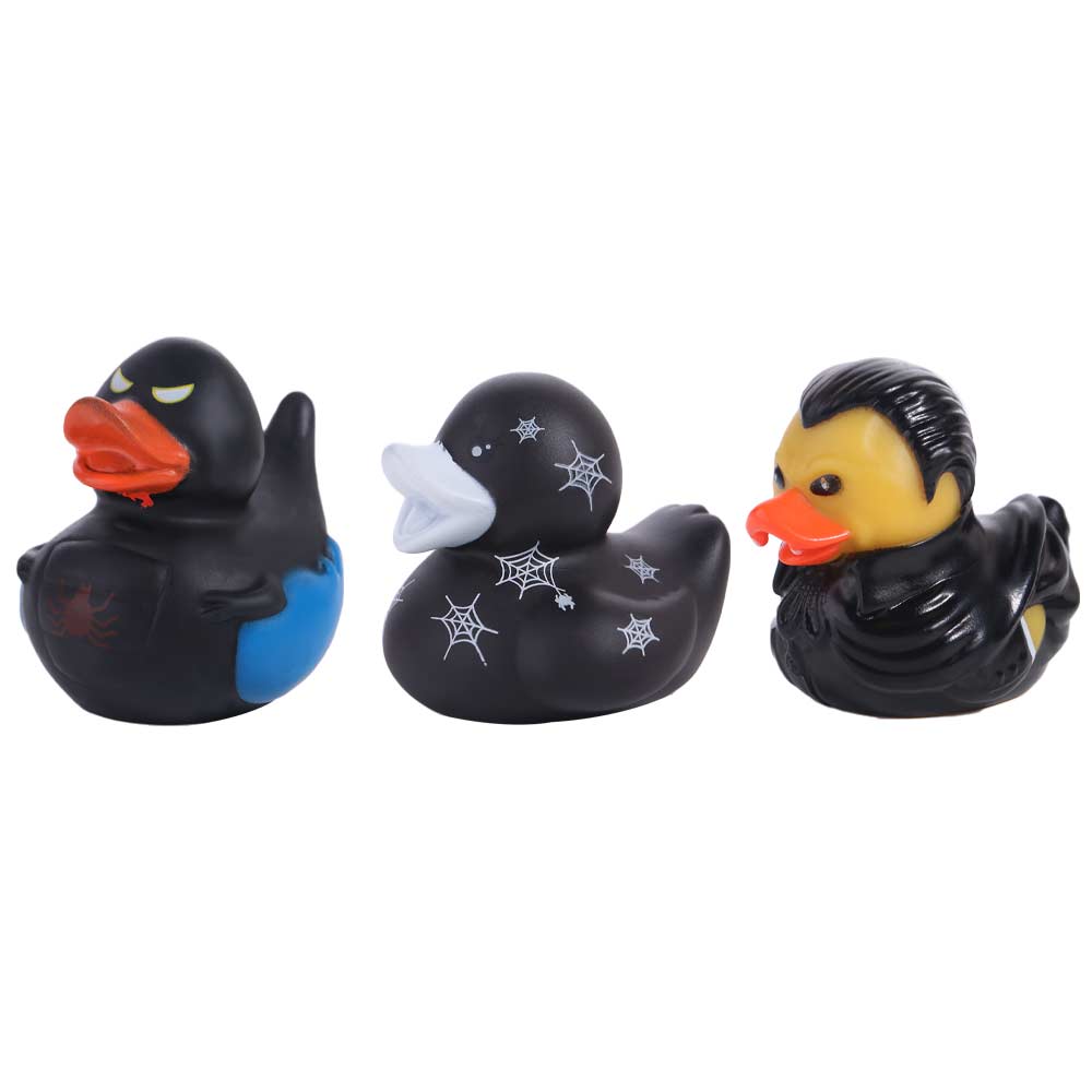 Bath Toys Duck Water Toy Cartoon Characters Rubber Duck Toys Halloween Series Duck  Festivals Toy