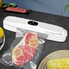 Vacuum Sealer with 10Pcs Vacuum Bags Hands-Free Food Vacuum Sealer One Touch Automatic Household Food Vacuum Sealing Machine