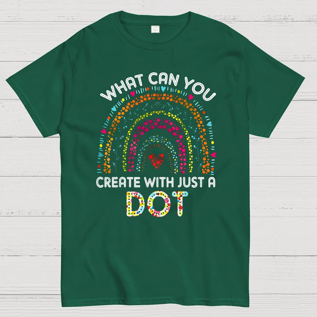 Happy International Dot Day Cotton Summer Casual Cool Loose T-Shirt