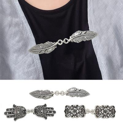 Frauen Kragen Clip Tuch Zubehör Blume Kleidung Verschluss Schnalle Mode Pullover Verschluss Vintage Taille Feste Brosche