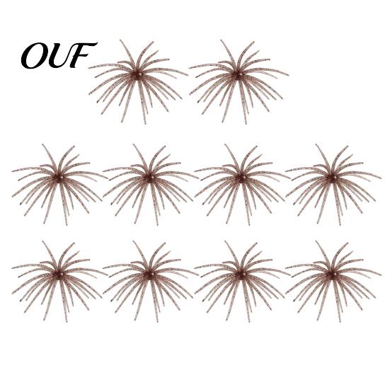 Subtle Dynamics Soft Fishing Baits Floating Sea Urchin Lures, Highly Elastic TPE Bionic Baits, Finesse Rig Plastic Lures Flexible Realistic Tentacles