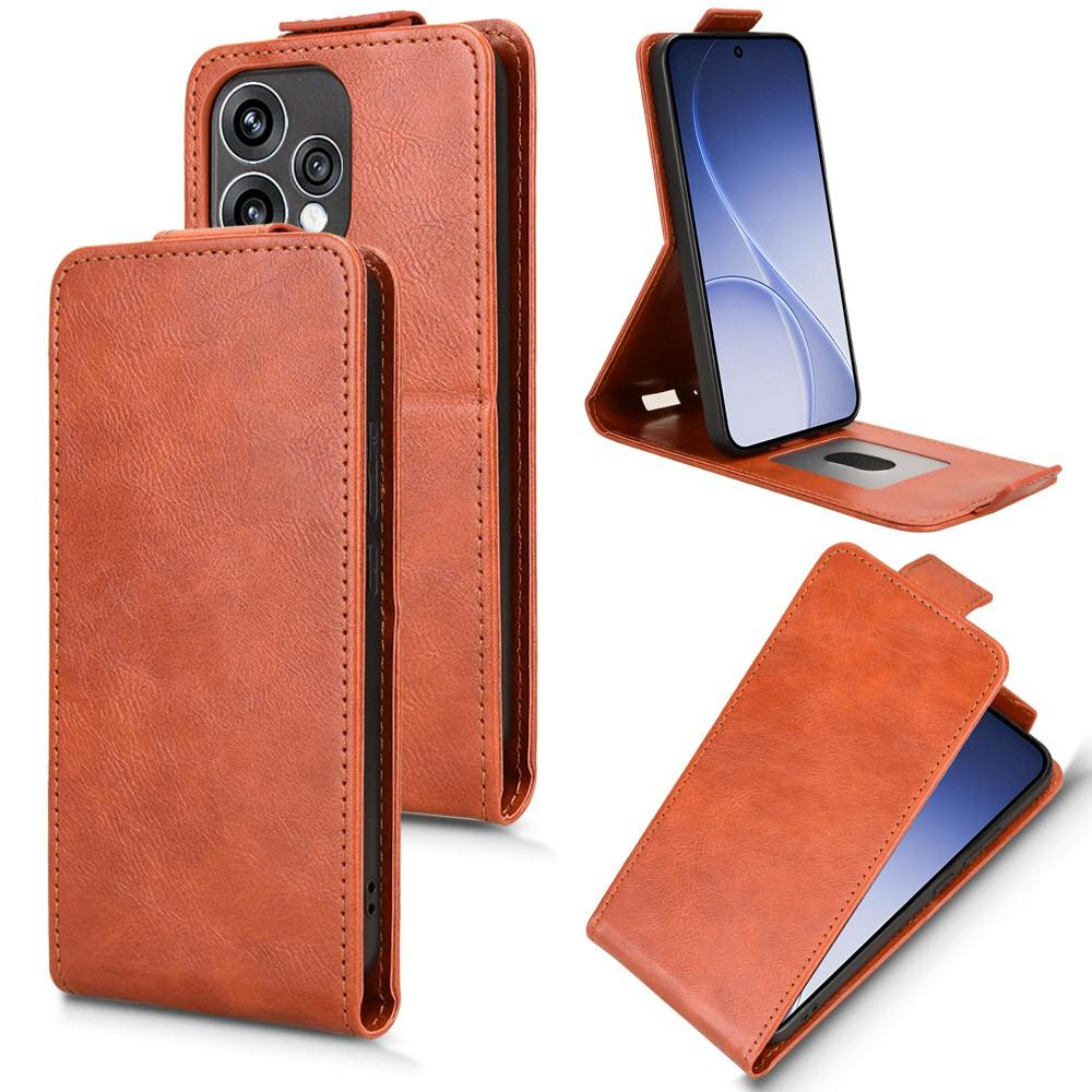 Per Oppo Reno15 5G (Globale) / Reno15c 5G (Cina) Custodia Stand Chiusura Magnetica Flip Verticale Copertura in Pelle per Telefono con Porta Carte