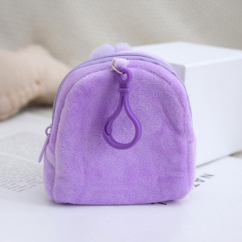 Small Labubu Backpack Cartoon Cute Coin Purse Plush Toy Backpack Pendant Stall Children's Birthday Gift