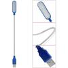 1PC Mini USB LED Light Book Light Flexible Reading Lamp Portable Night Light For Power Bank Laptop Notebook PC Computer Blue