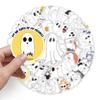 100 Unique Cartoon Ghost Graffiti Stickers for Halloween - Perfect for Suitcases, Scooters, Refrigerators, and Cars