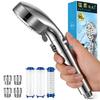 Shower Head Micro Nano Bubble [9-stage Mode / 90% Cleaning Power] Water Saving, Stop At Hand, High Pressure, Chlorine Removal, Improved Skin and Hair