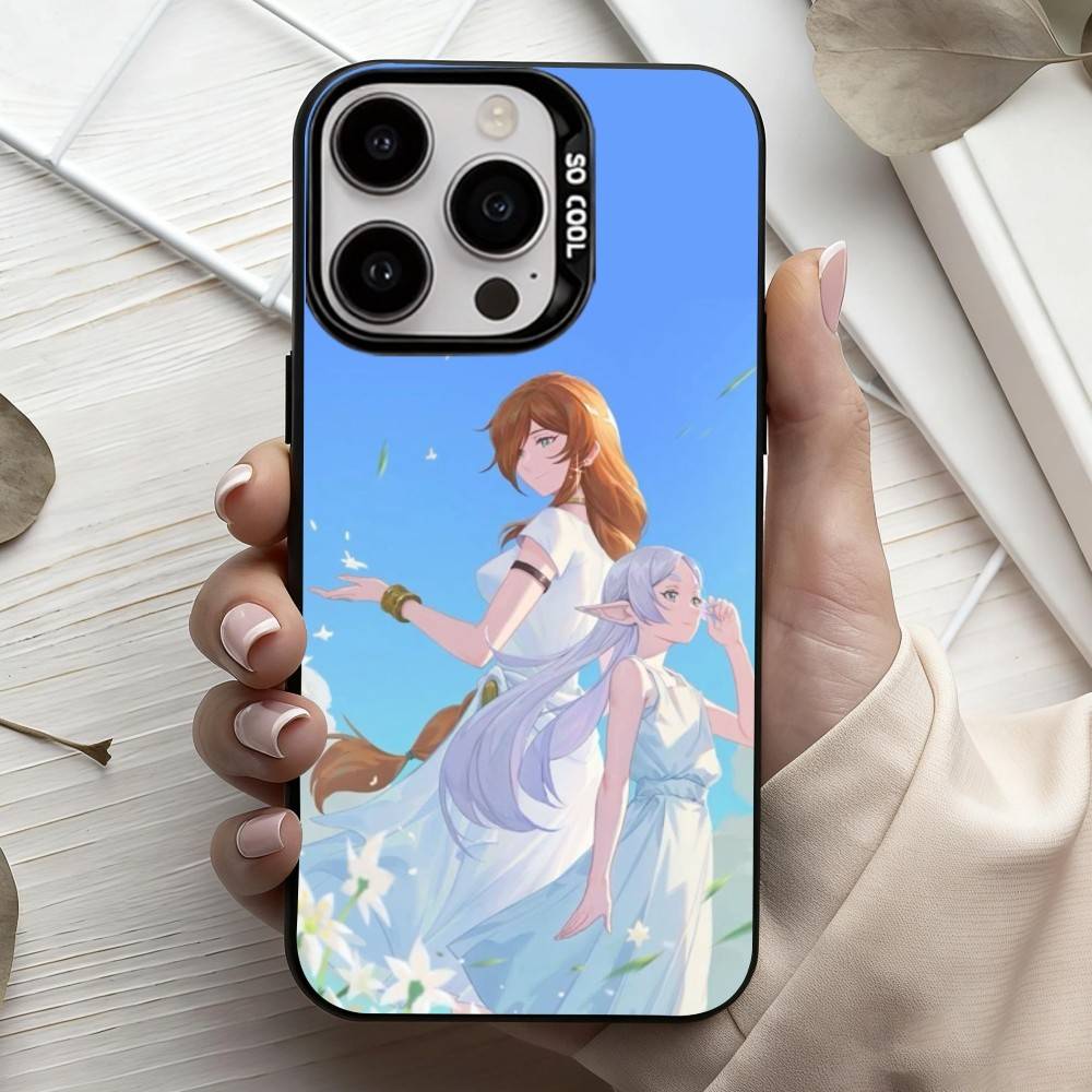 Manga Frieren Beyond Journeys End Phone Case For iPhone17,16,15,14,13,12,11 Plus,Pro Max Candy Silver Plated Inside Cover