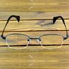 Half-Rim Titanium Oval Optical Glasses Frame – Lightweight Metal Eyewear for Men and Women with Modern Design