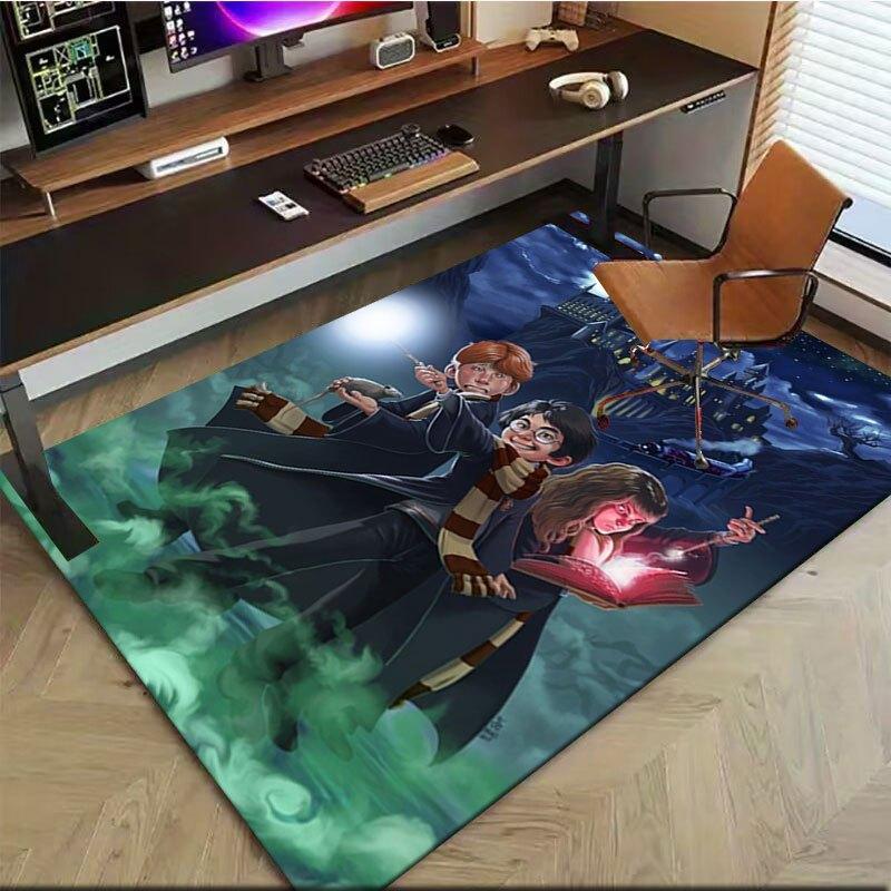 Harry Potter Hogwarts Schule Poster Kunstdruck Büromatte Heimdekoration Büroteppiche LB106