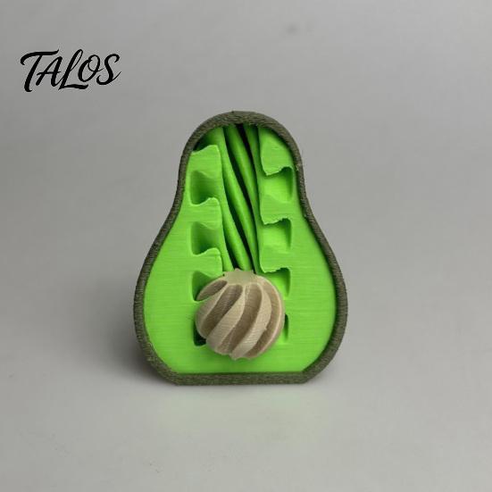 Juguete de descompresión de frutas y verduras impresas en 3D Talos, Juguete de pixel de fruta flexible y elástico para alivio de la ansiedad, Adorno de escritorio portátil Estrés