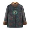 Women's Winter Velvet Lined Tang Style Cotton Jacket