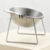Stainless Steel Raised Cat Bowls with Whisker Fatigue Relief Pet Water Dish And Food Bowl for Cats Kitten Feeding Plates