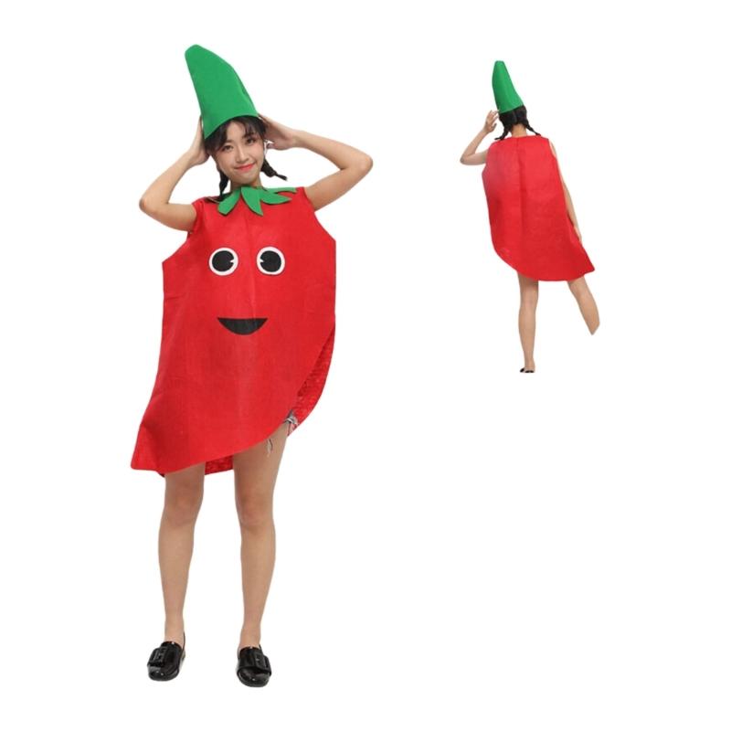 Costumes de Fête sur le Thème des Fruits Respirants Non-tissés pour Multiples Jeux de Rôle lors d'Événements Scolaires et de Célébrations Familiales Confortables à Porter
