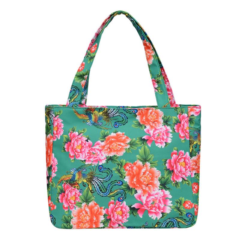 Retro Fashion Big Flower Guochao Women's Bags New Casual Versatile Handbags Women's Bags