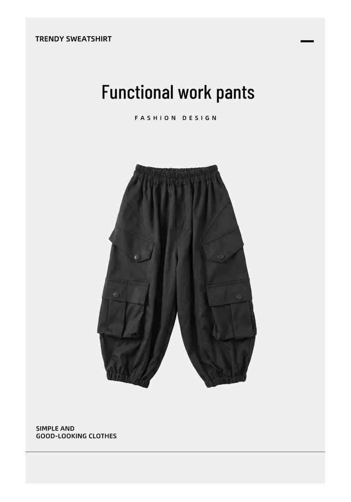 Pantalon Décontracté Automne Style Coréen pour Garçons - Vêtement Long Polyvalent pour Enfants